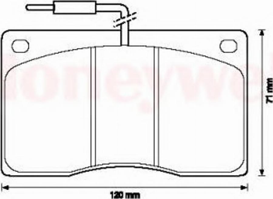 BENDIX 571321B - Тормозные колодки, дисковые, комплект unicars.by