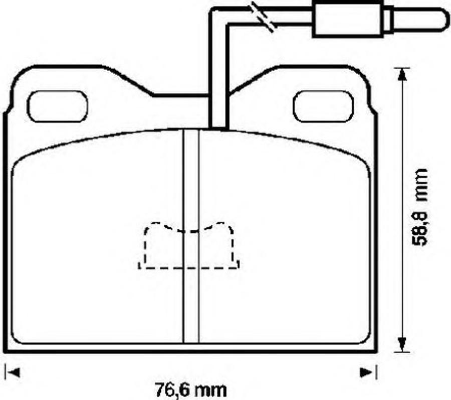 BENDIX 571323B - Тормозные колодки, дисковые, комплект unicars.by