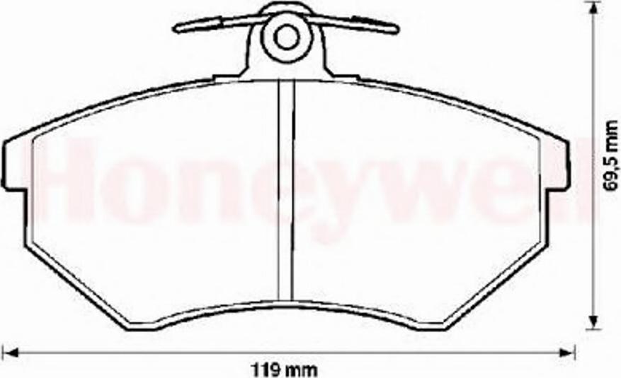 BENDIX 571376 B - Тормозные колодки, дисковые, комплект unicars.by