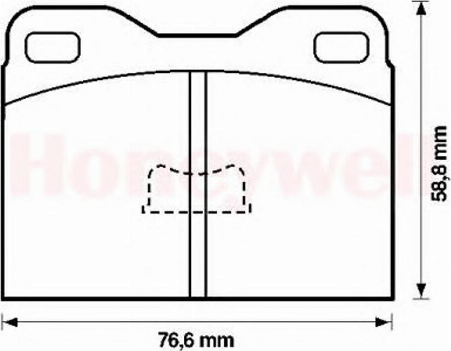 BENDIX 571245B - Тормозные колодки, дисковые, комплект unicars.by