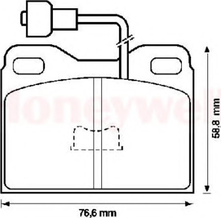 BENDIX 571248B - Тормозные колодки, дисковые, комплект unicars.by