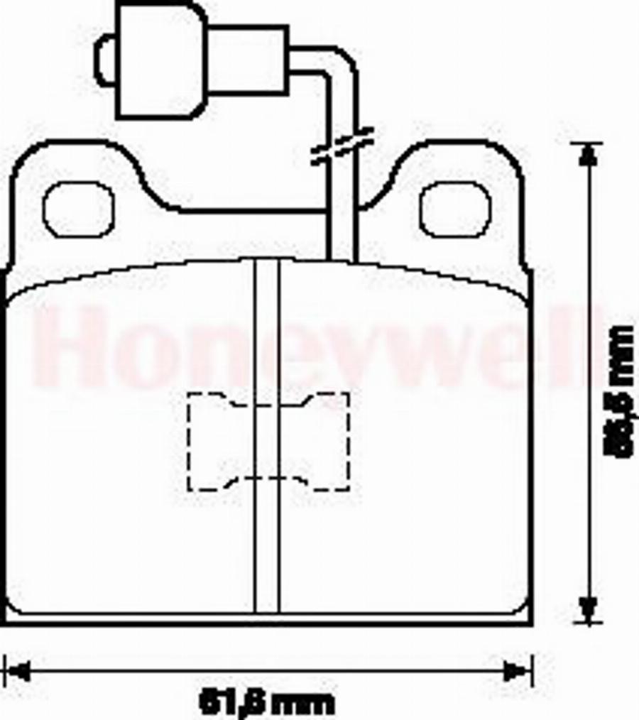 BENDIX 571254B - Тормозные колодки, дисковые, комплект unicars.by