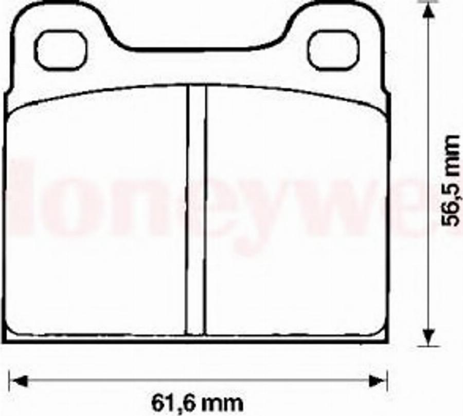 BENDIX 571213B - Тормозные колодки, дисковые, комплект unicars.by