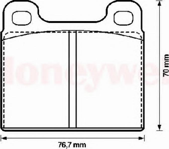 BENDIX 571236B - Тормозные колодки, дисковые, комплект unicars.by