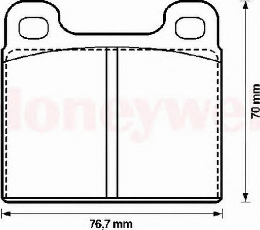 BENDIX 571236X - Тормозные колодки, дисковые, комплект unicars.by