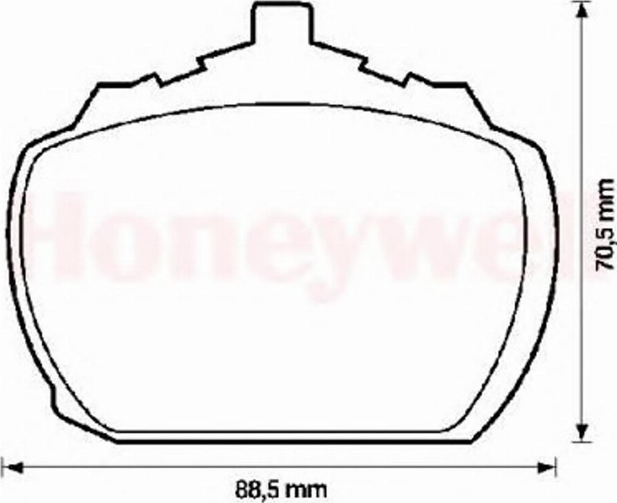 BENDIX 571233B - Тормозные колодки, дисковые, комплект unicars.by