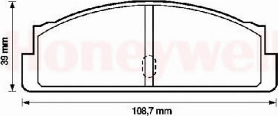 BENDIX 571226B - Тормозные колодки, дисковые, комплект unicars.by