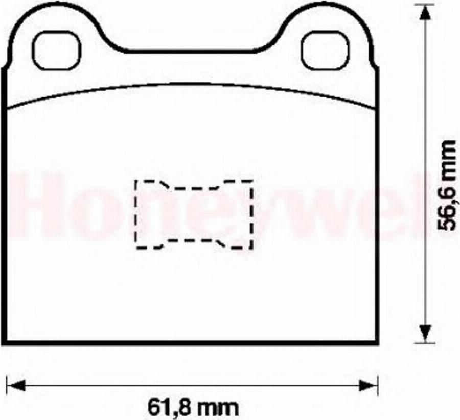 BENDIX 571221B - Тормозные колодки, дисковые, комплект unicars.by