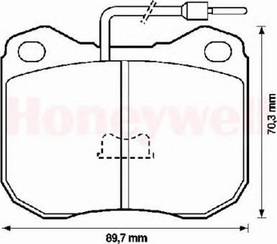 BENDIX 571228B - Тормозные колодки, дисковые, комплект unicars.by