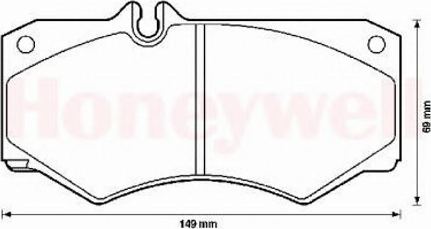 BENDIX 571272B - Тормозные колодки, дисковые, комплект unicars.by