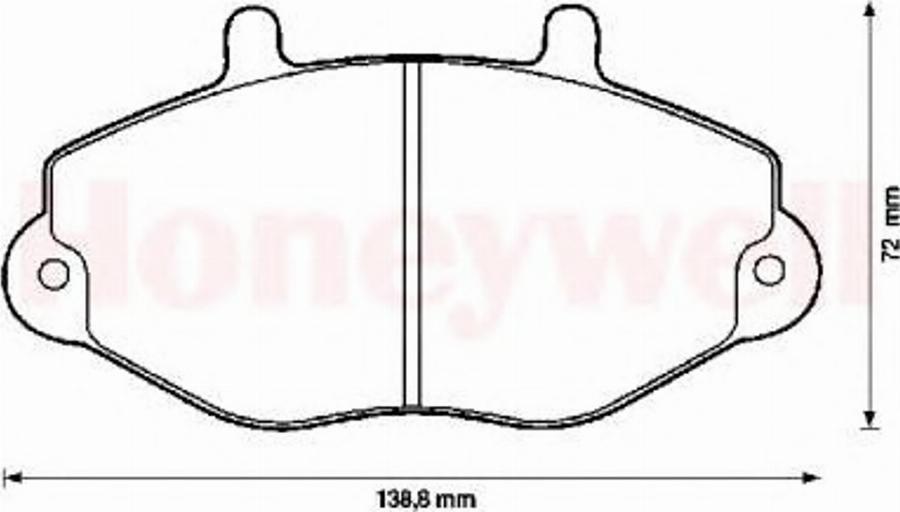 BENDIX 571746B - Тормозные колодки, дисковые, комплект unicars.by