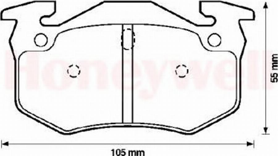 BENDIX 571747X - Тормозные колодки, дисковые, комплект unicars.by