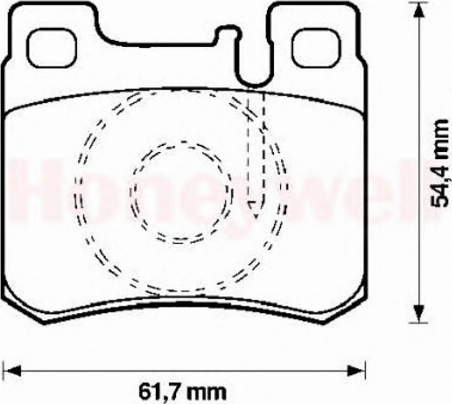 BENDIX 571753X - Тормозные колодки, дисковые, комплект unicars.by