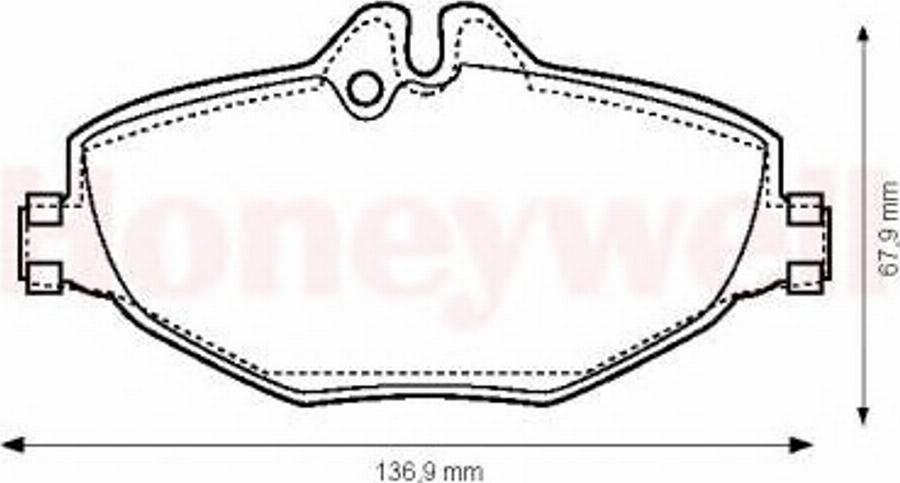 BENDIX 573091B - Тормозные колодки, дисковые, комплект unicars.by