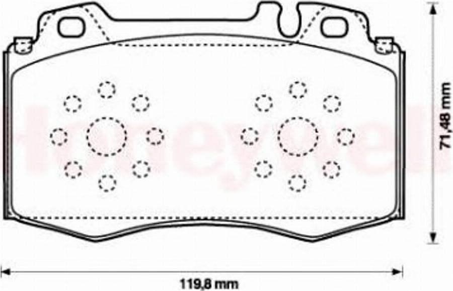 BENDIX 573092B - Тормозные колодки, дисковые, комплект unicars.by