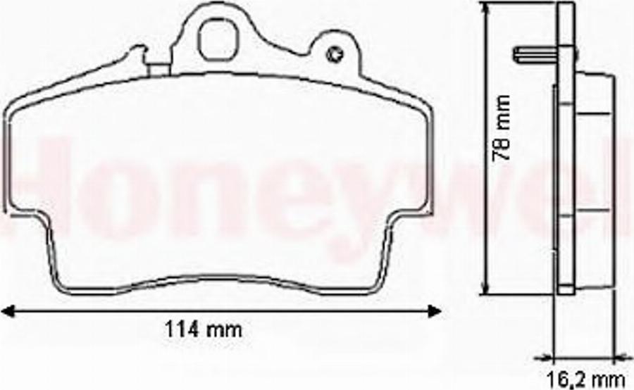 BENDIX 573043 B - Тормозные колодки, дисковые, комплект unicars.by