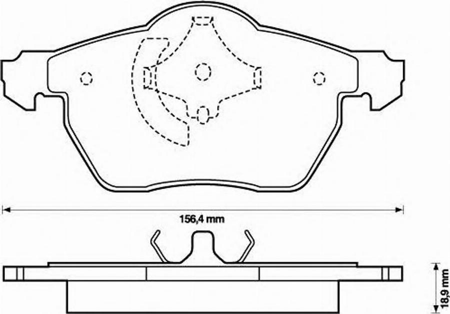 BENDIX 573052B - Тормозные колодки, дисковые, комплект unicars.by