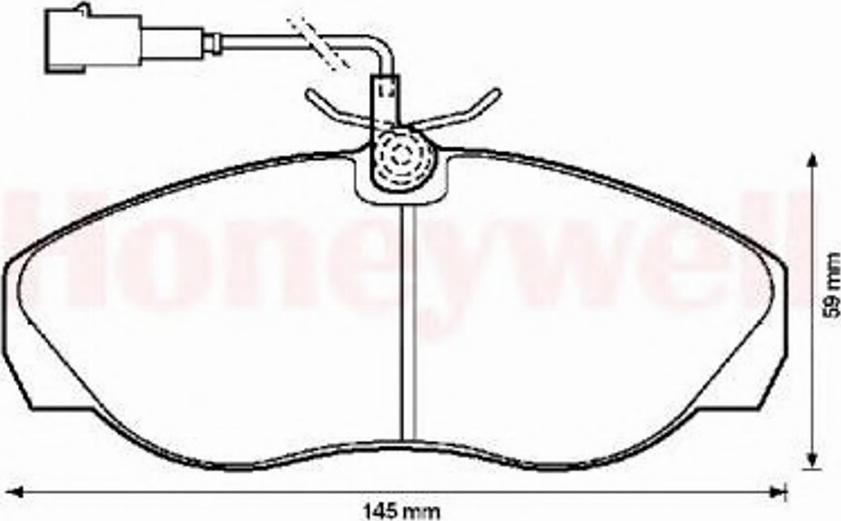 BENDIX 573060B - Тормозные колодки, дисковые, комплект unicars.by