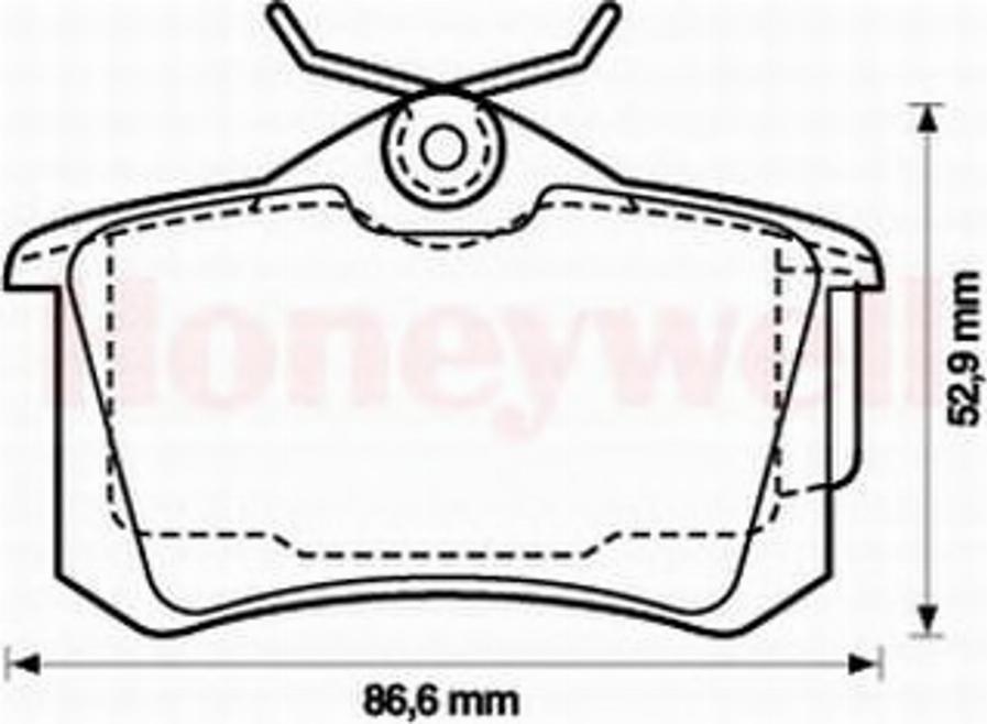 BENDIX 573005B - Тормозные колодки, дисковые, комплект unicars.by