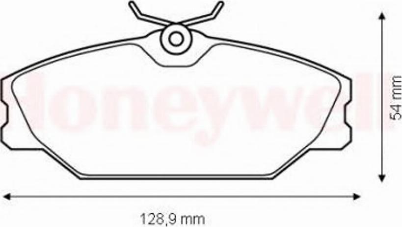 BENDIX 573008 B - Тормозные колодки, дисковые, комплект unicars.by