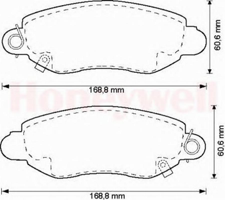 BENDIX 573015B - Тормозные колодки, дисковые, комплект unicars.by