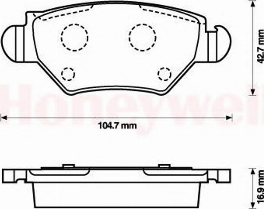 BENDIX 573010 B - Тормозные колодки, дисковые, комплект unicars.by