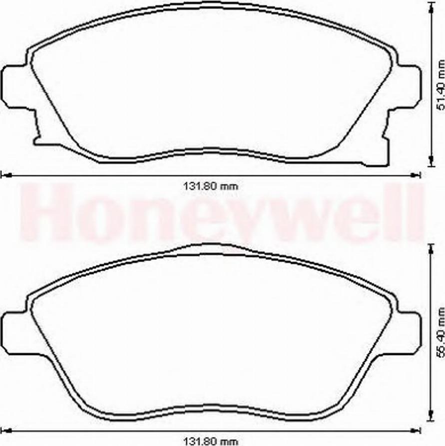 BENDIX 573011 B - Тормозные колодки, дисковые, комплект unicars.by