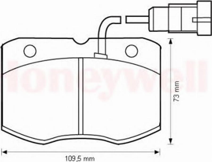 BENDIX 573081B - Тормозные колодки, дисковые, комплект unicars.by