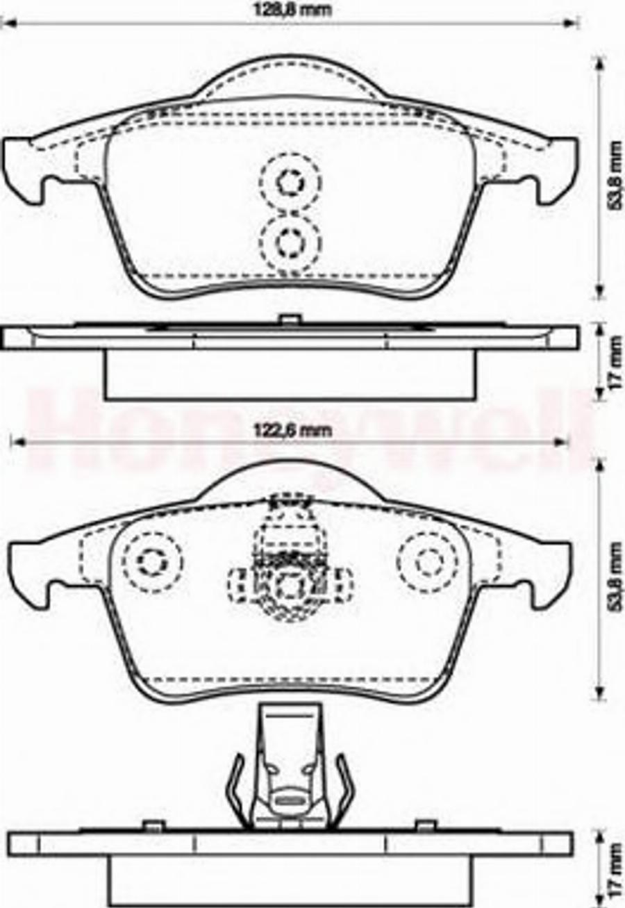 BENDIX 573021 B - Тормозные колодки, дисковые, комплект unicars.by