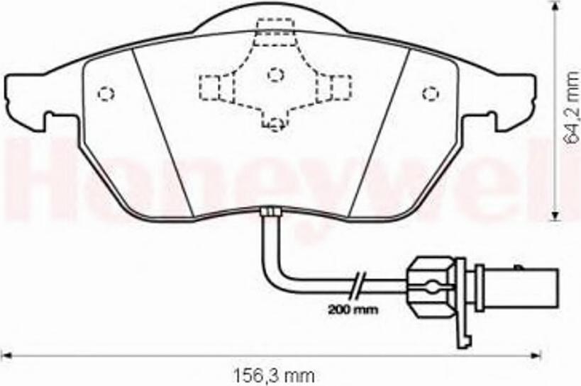 BENDIX 573022 B - Тормозные колодки, дисковые, комплект unicars.by