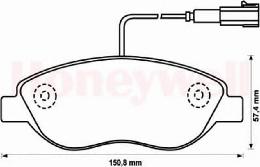 BENDIX 573076 B - Тормозные колодки, дисковые, комплект unicars.by