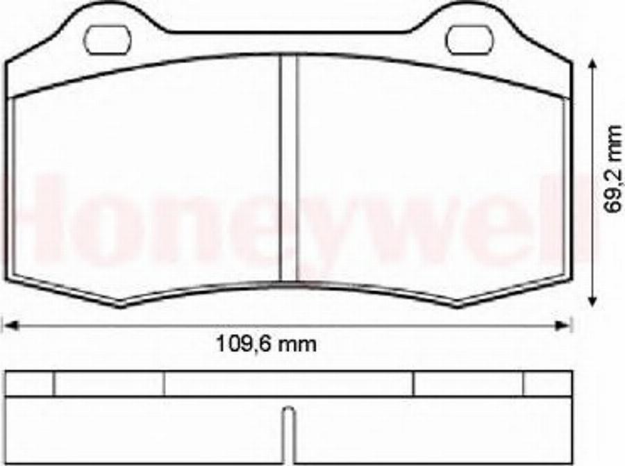 BENDIX 573149B - Тормозные колодки, дисковые, комплект unicars.by