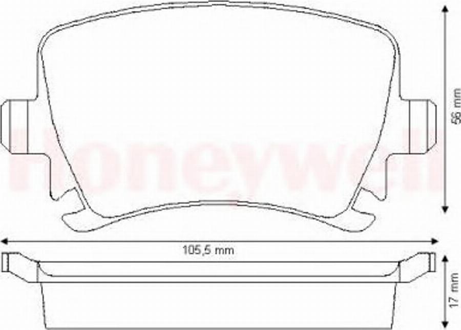 BENDIX 573158B - Тормозные колодки, дисковые, комплект unicars.by