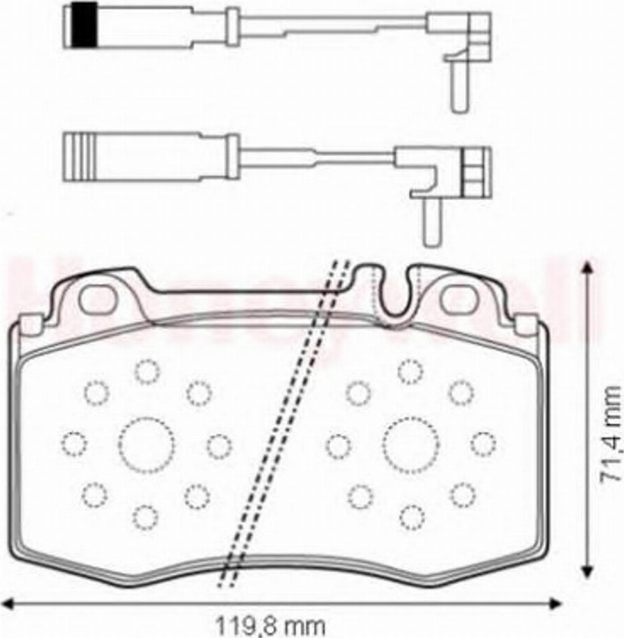 BENDIX 573152B - Тормозные колодки, дисковые, комплект unicars.by