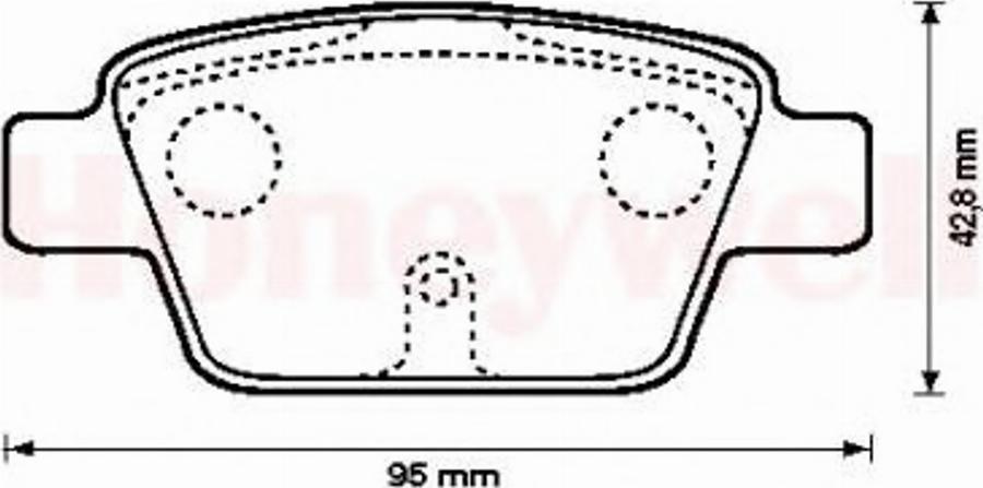 BENDIX 573105B - Тормозные колодки, дисковые, комплект unicars.by