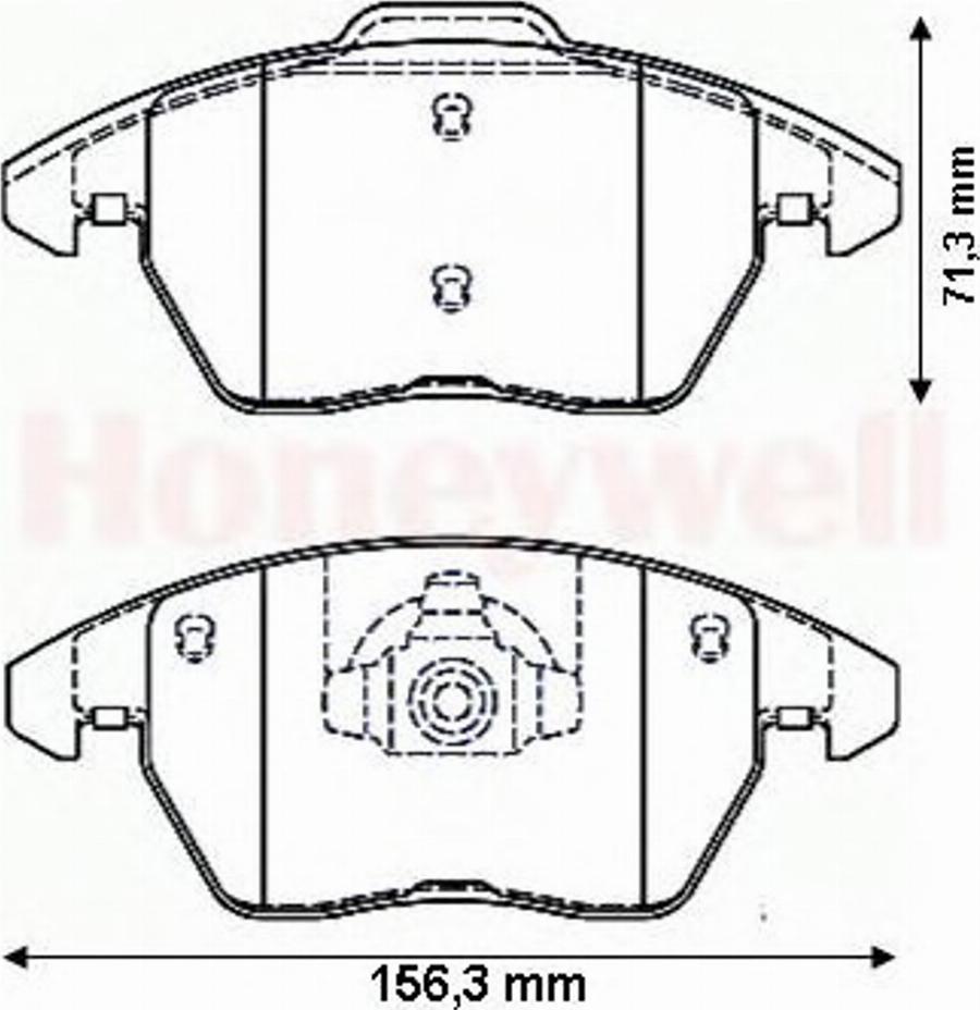 BENDIX 573134B - Тормозные колодки, дисковые, комплект unicars.by