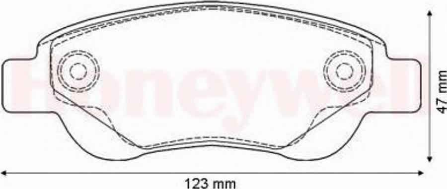 BENDIX 573135B - Тормозные колодки, дисковые, комплект unicars.by