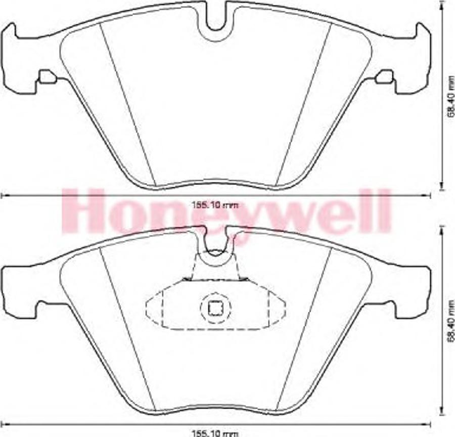 BENDIX 573305B - Тормозные колодки, дисковые, комплект unicars.by