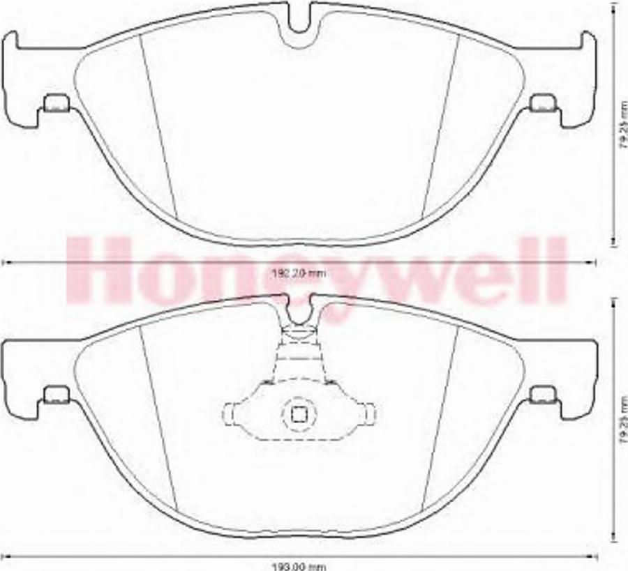 BENDIX 573292B - Тормозные колодки, дисковые, комплект unicars.by