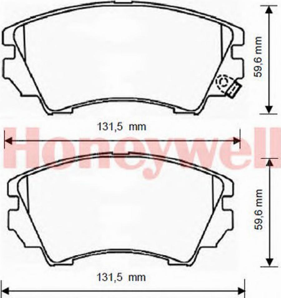 BENDIX 573269B - Тормозные колодки, дисковые, комплект unicars.by