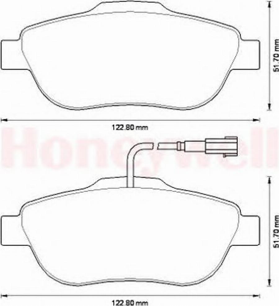 BENDIX 573266B - Тормозные колодки, дисковые, комплект unicars.by