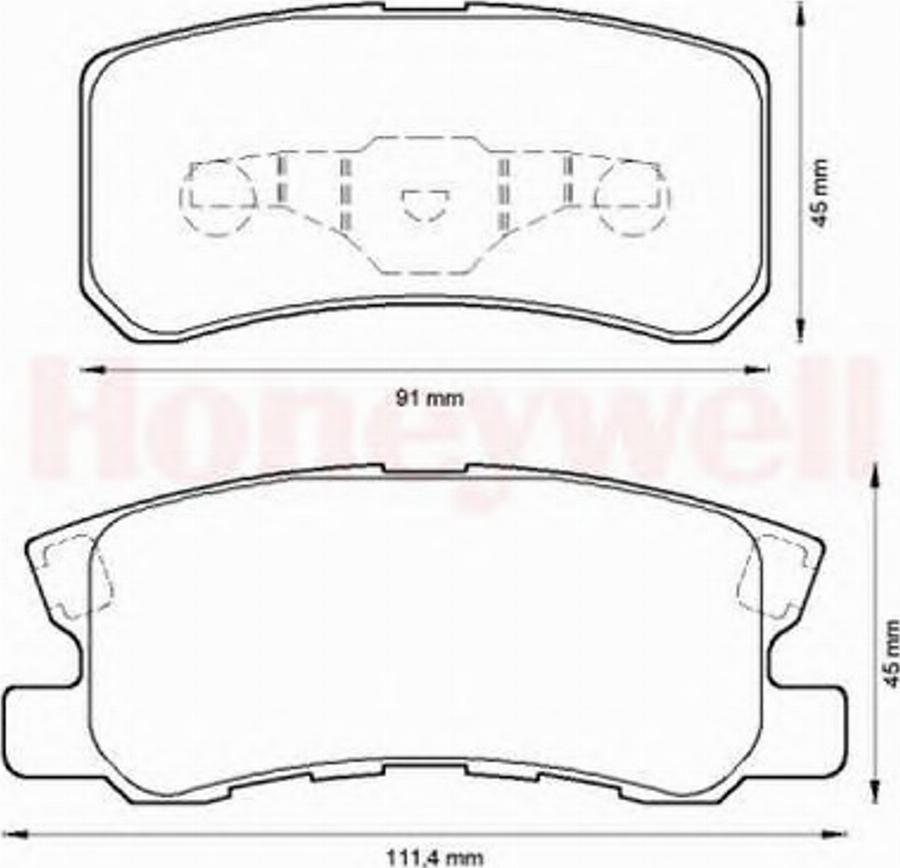 BENDIX 572498B - Тормозные колодки, дисковые, комплект unicars.by