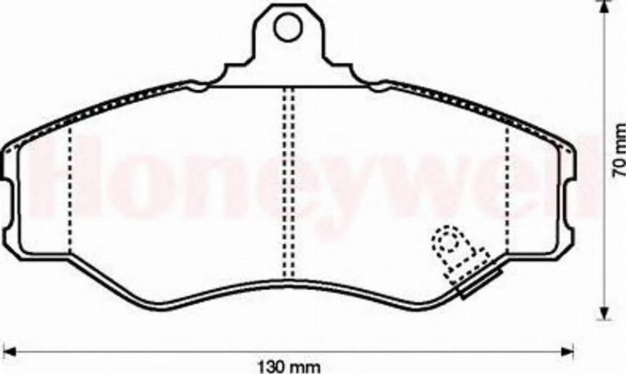 BENDIX 572411B - Тормозные колодки, дисковые, комплект unicars.by