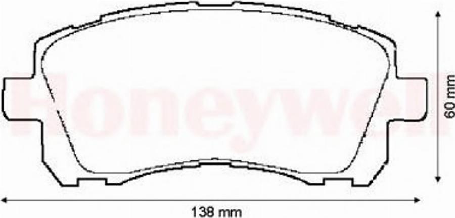 BENDIX 572423B - Тормозные колодки, дисковые, комплект unicars.by