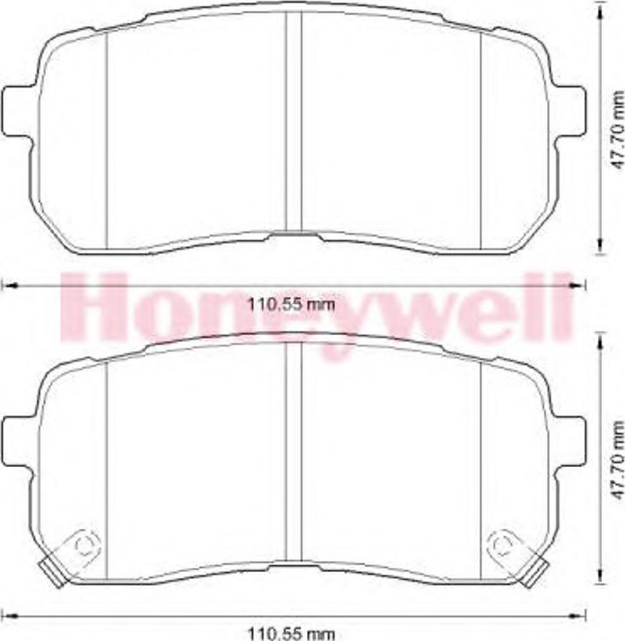 BENDIX 572596B - Тормозные колодки, дисковые, комплект unicars.by