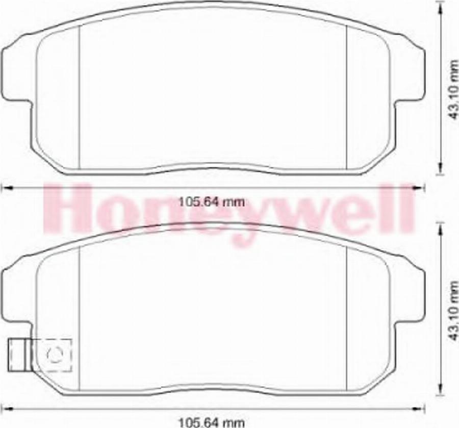 BENDIX 572592B - Тормозные колодки, дисковые, комплект unicars.by