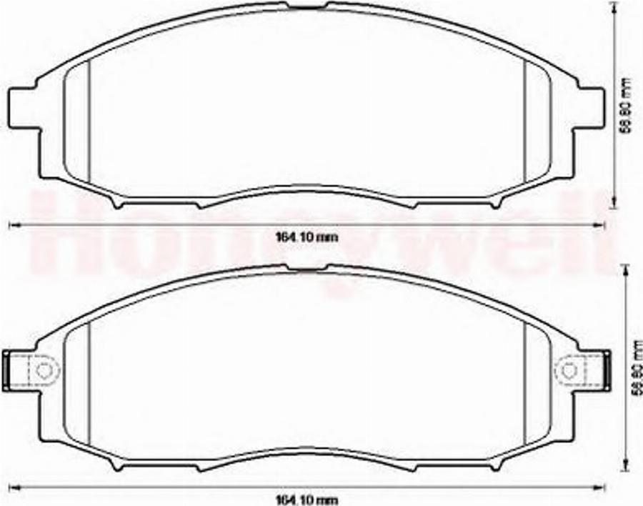 BENDIX 572551B - Тормозные колодки, дисковые, комплект unicars.by