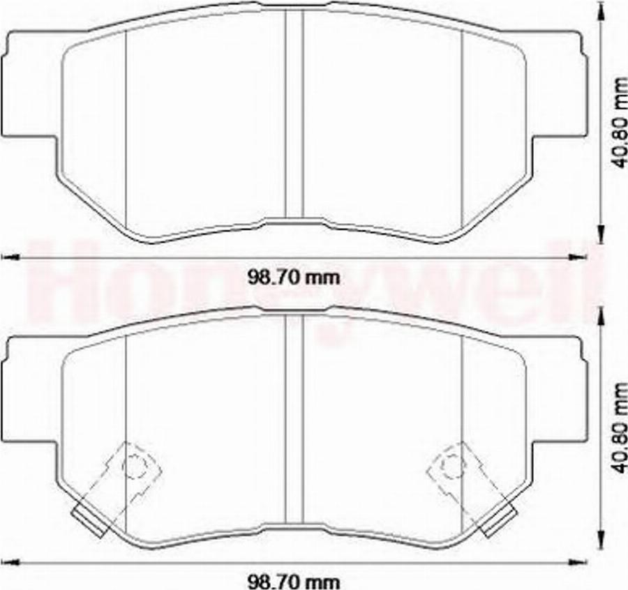 BENDIX 572557B - Тормозные колодки, дисковые, комплект unicars.by