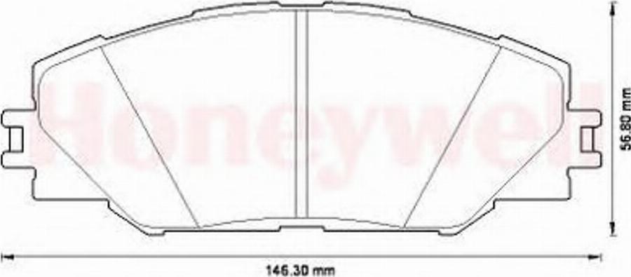 BENDIX 572569B - Тормозные колодки, дисковые, комплект unicars.by