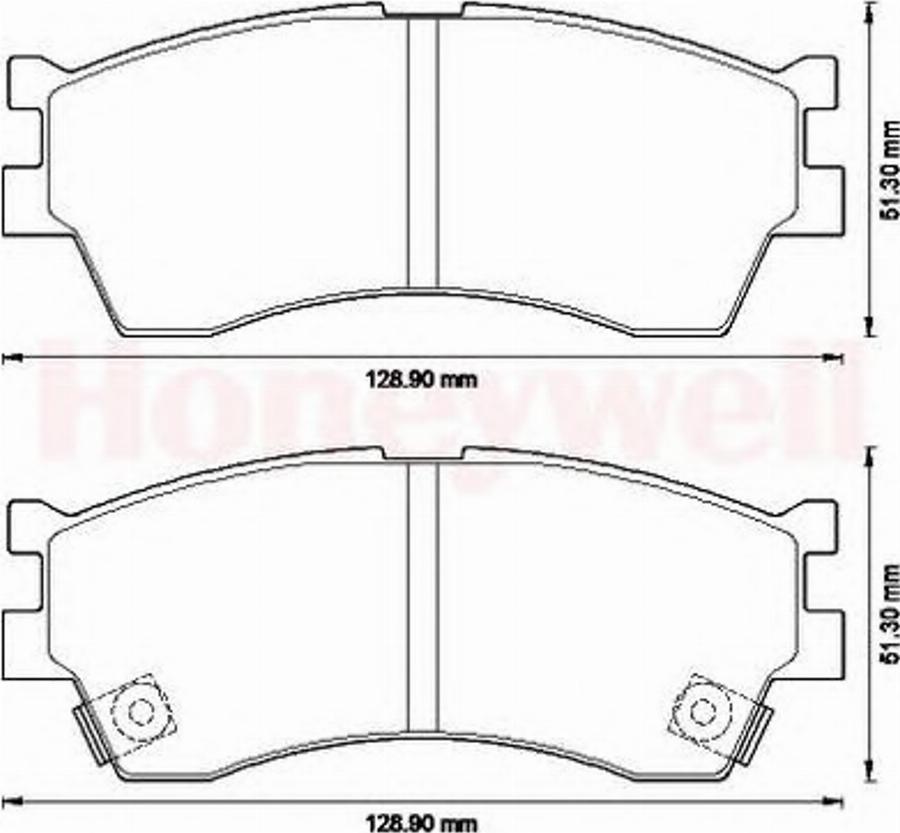 BENDIX 572560B - Тормозные колодки, дисковые, комплект unicars.by